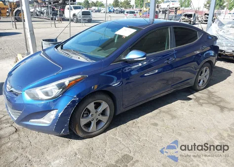 2016 Hyundai Elantra Value Edition z USA, uszkodzony, nr VIN 5NPDH4AE9GH783778